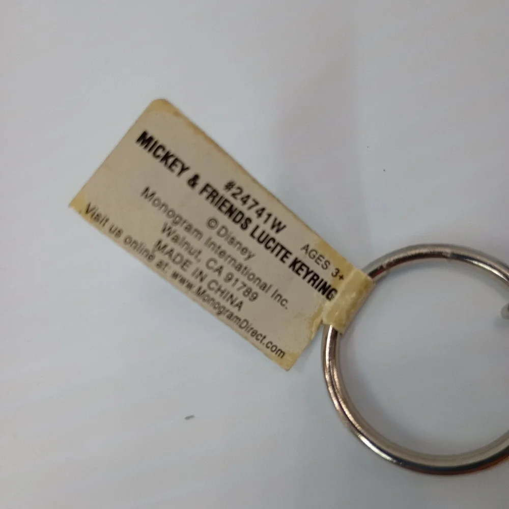 Disney Keychain Lot 6 Mickey,‎ Minnie, Goofy, Jerry Leigh, World  Lucite & Metal